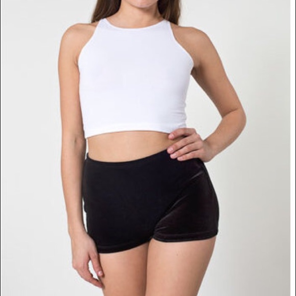 American Apparel Velvet Tap Short